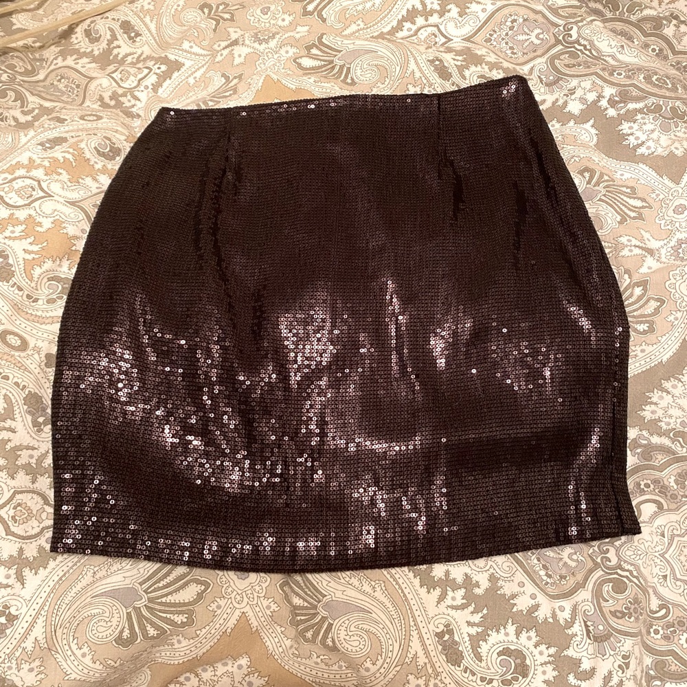 White House Black Market Sequined Mini Skirt.